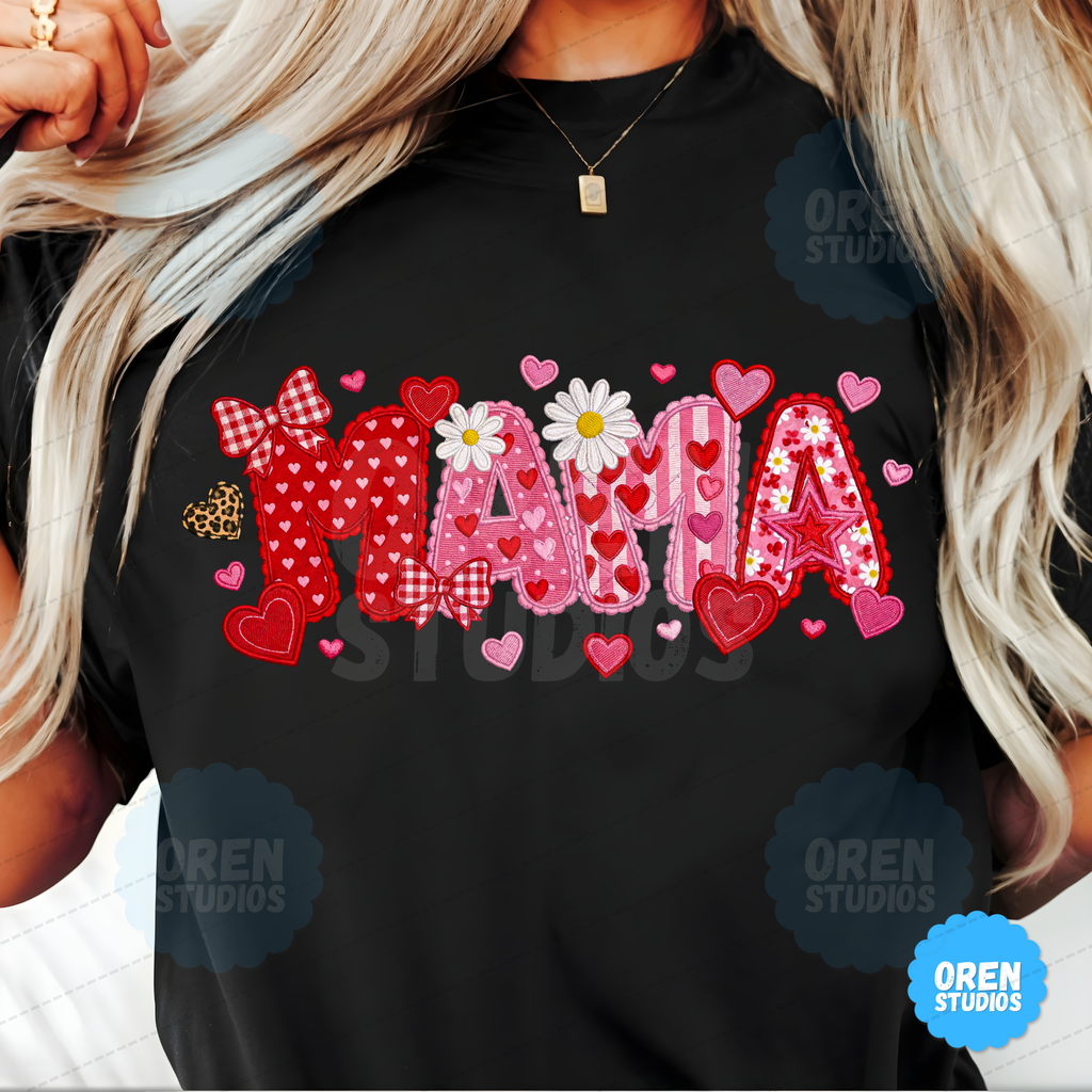 Mama PNG, Coquette Bow Floral Design, Valentine Mothers Day Shirt Sublimation Design (Digital Download)