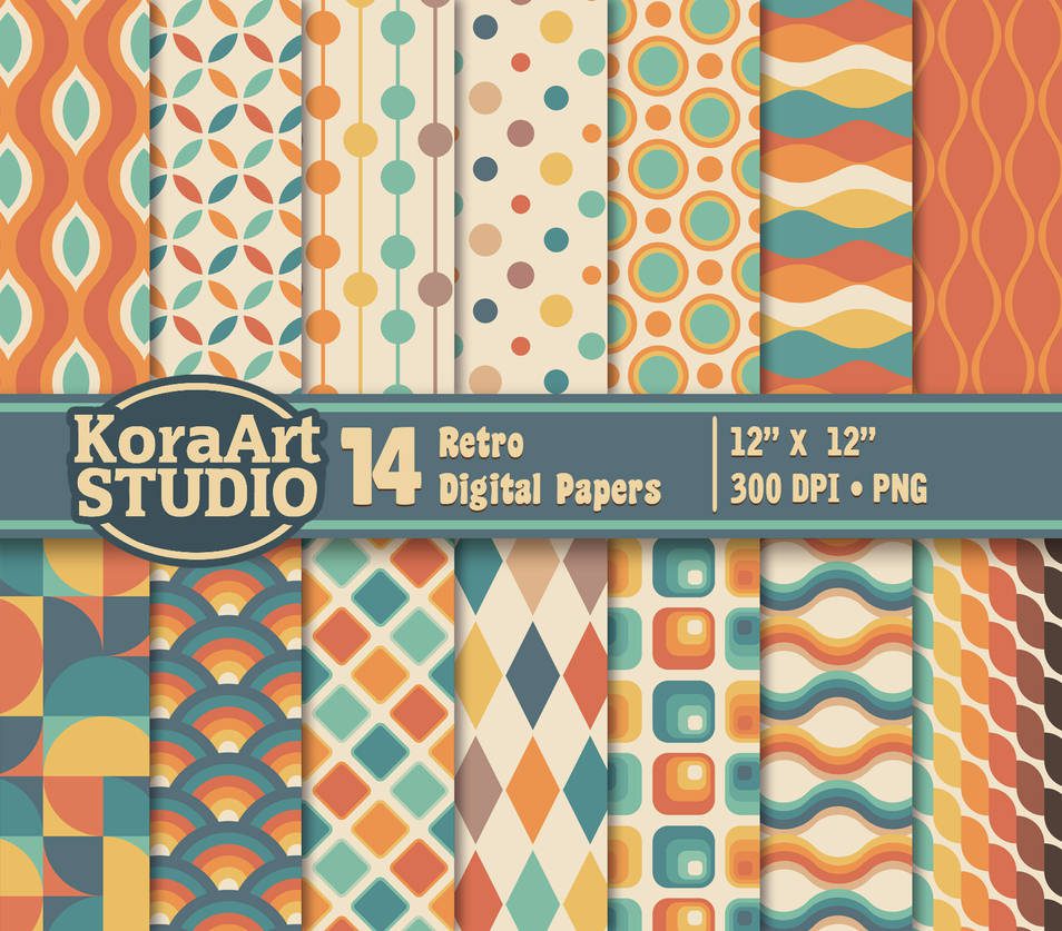 Retro Pattern Packs for Photoshop in 2025